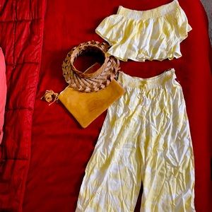 Flowy lounge wear pants set